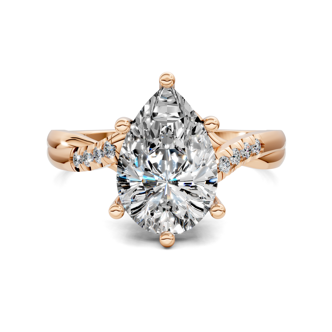 Destiny Twisted Pavé Ring