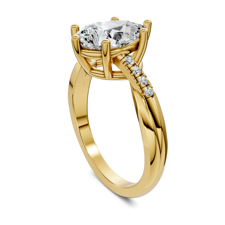 Destiny Twisted Pavé Ring