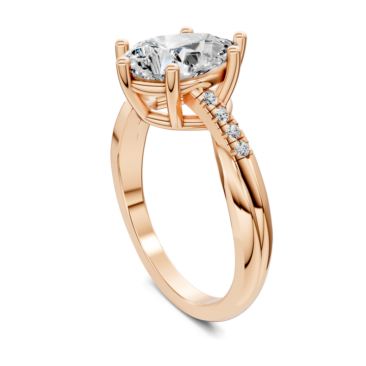 Destiny Twisted Pavé Ring