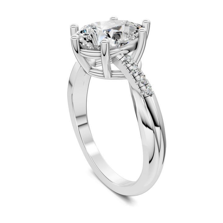 Destiny Twisted Pavé Ring