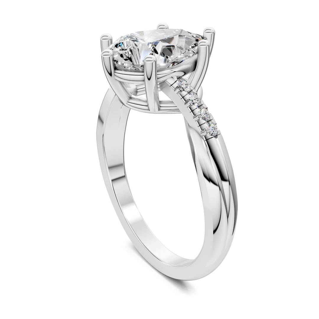Destiny Twisted Pavé Ring