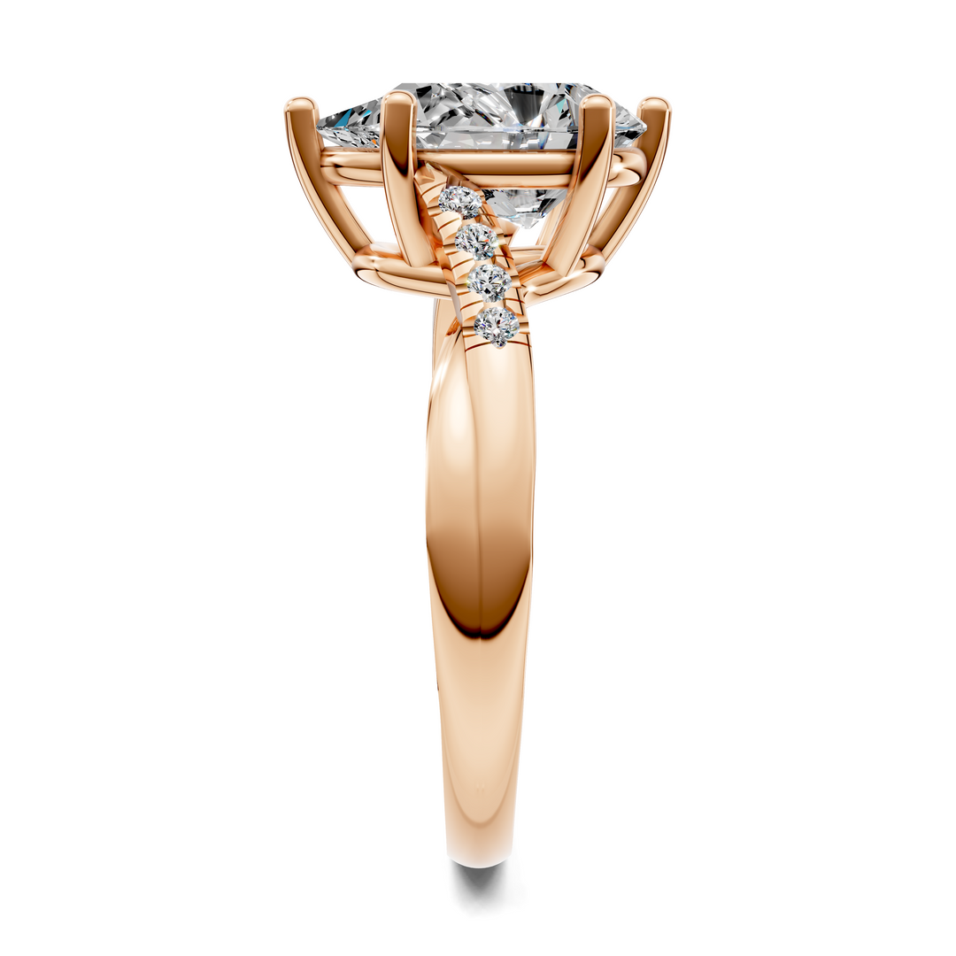 Destiny Twisted Pavé Ring