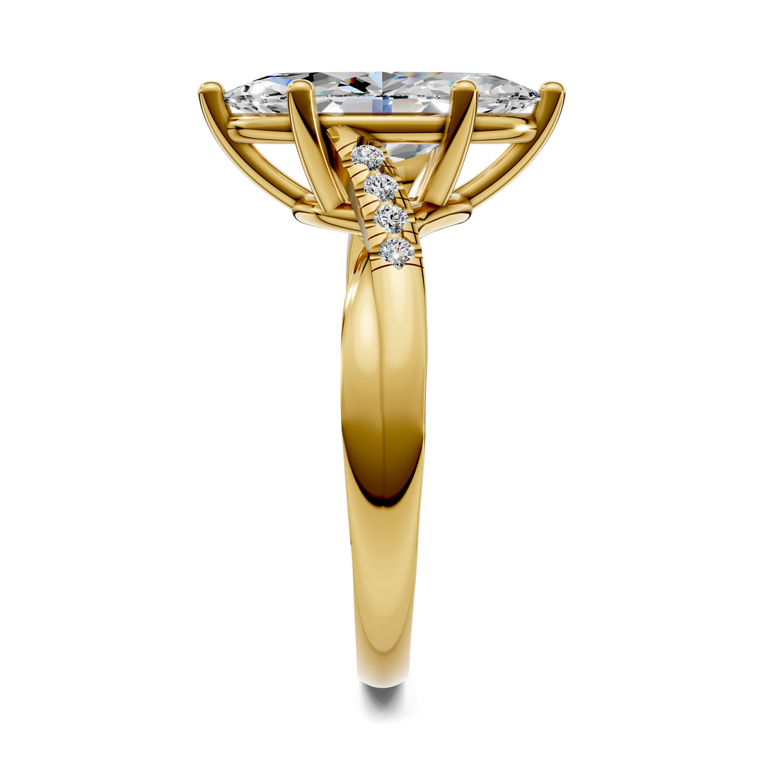 Destiny Twisted Pavé Ring