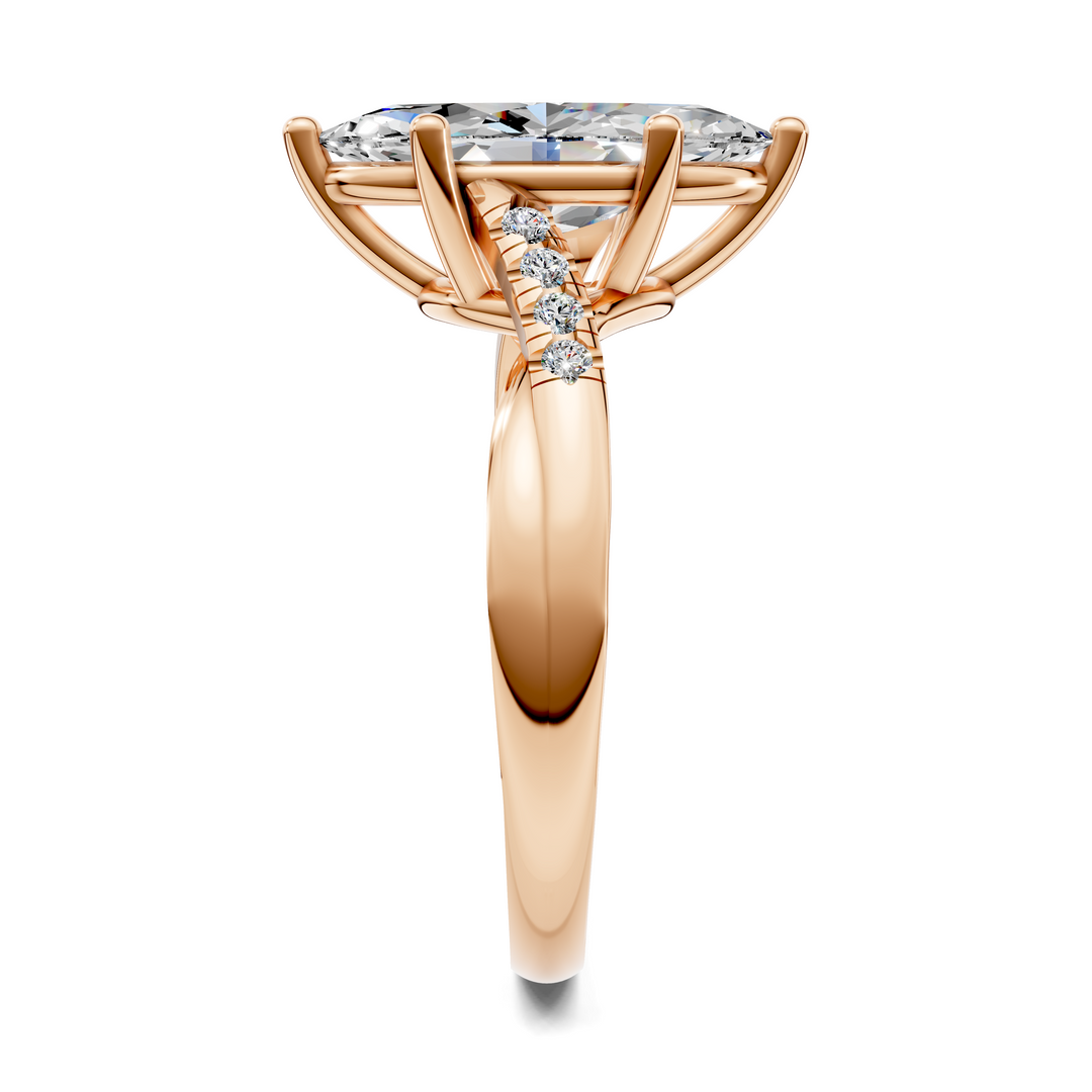 Destiny Twisted Pavé Ring