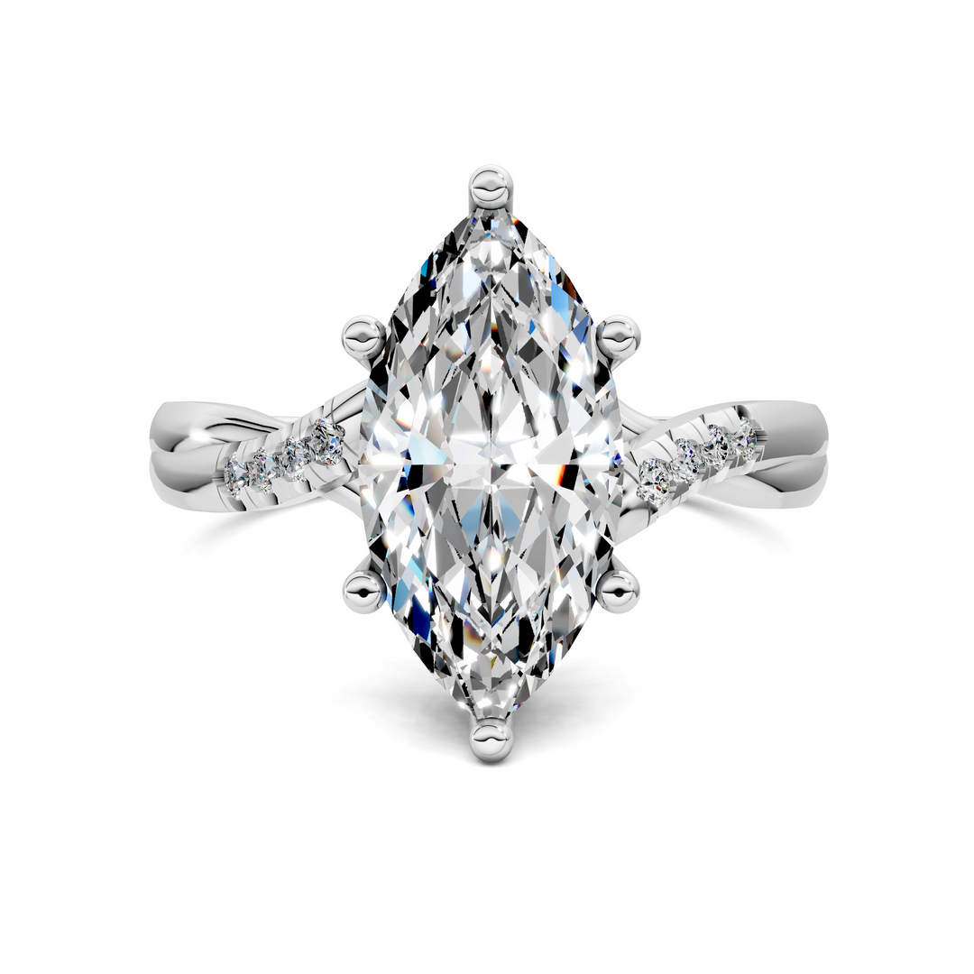 Destiny Twisted Pavé Ring