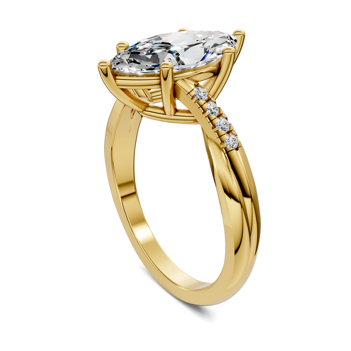 Destiny Twisted Pavé Ring
