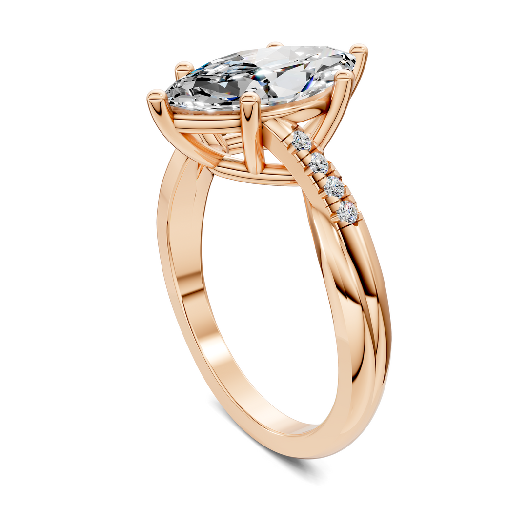 Destiny Twisted Pavé Ring