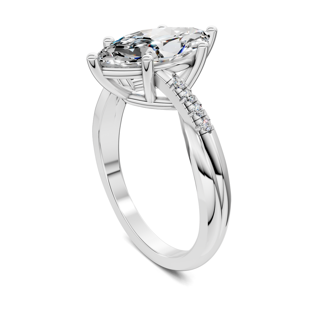 Destiny Twisted Pavé Ring