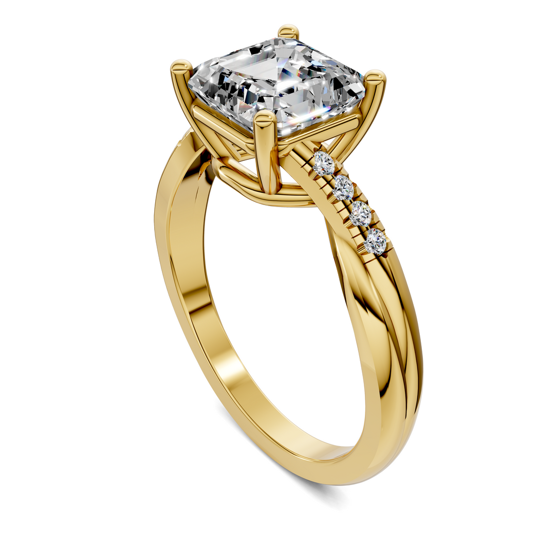 Destiny Twisted Pavé Ring