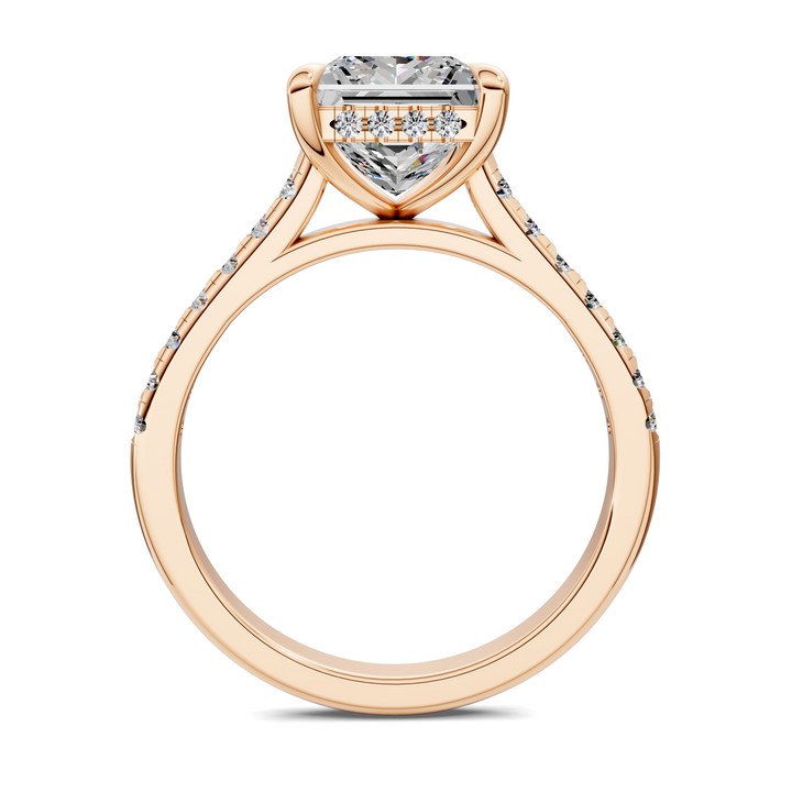 Hollie Hidden Halo Cathedral Pavé Ring