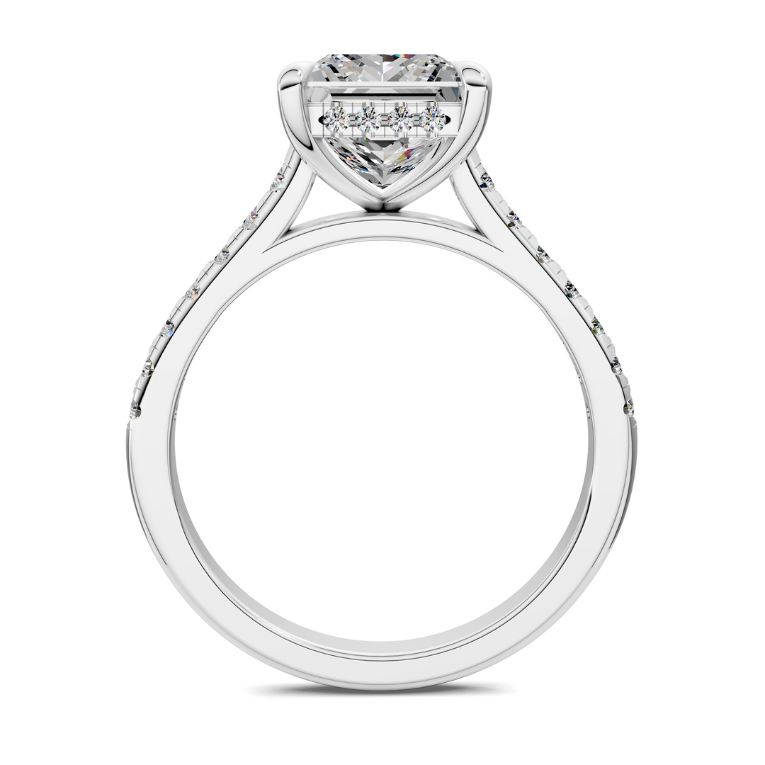 Hollie Hidden Halo Cathedral Pavé Ring