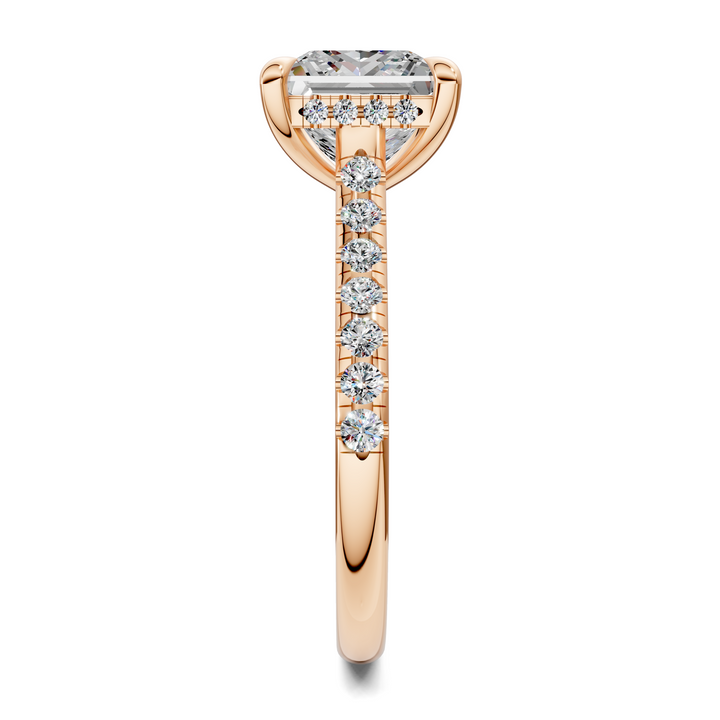 Hollie Hidden Halo Cathedral Pavé Ring