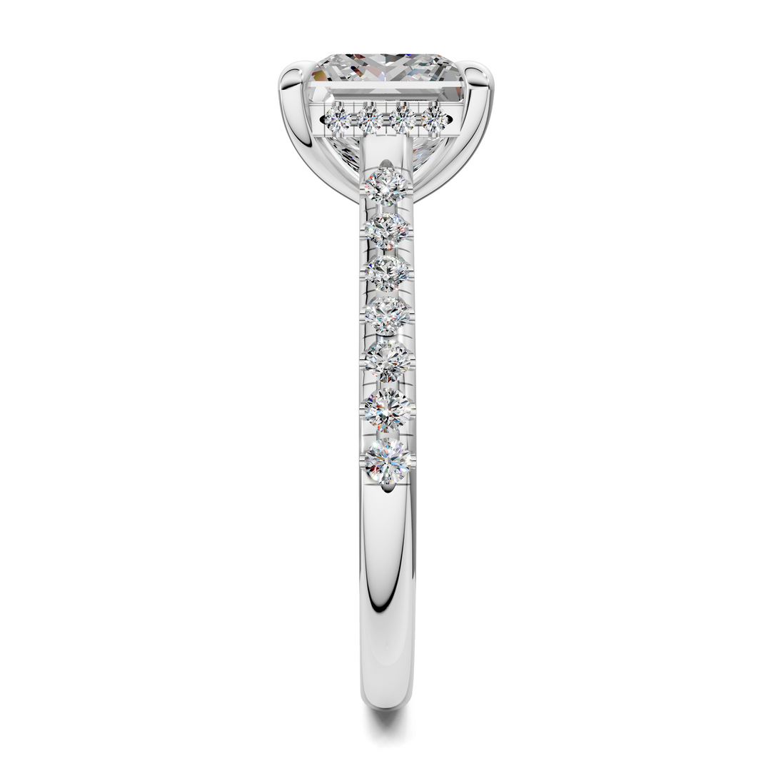 Hollie Hidden Halo Cathedral Pavé Ring