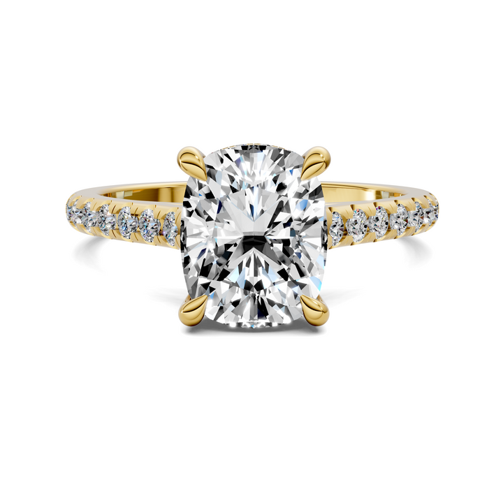 Hollie Hidden Halo Cathedral Pavé Ring