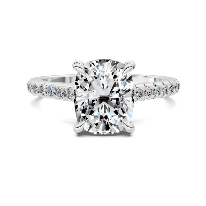Hollie Hidden Halo Cathedral Pavé Ring