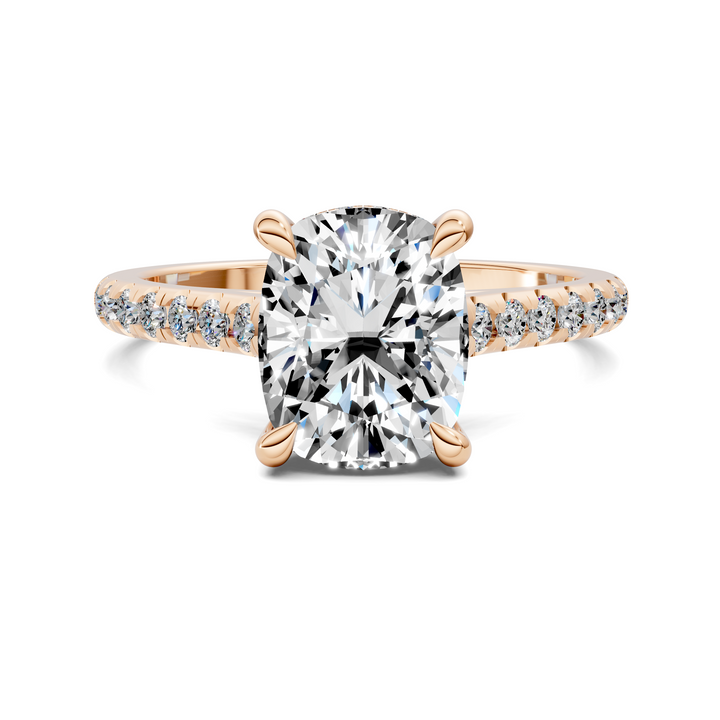 Hollie Hidden Halo Cathedral Pavé Ring