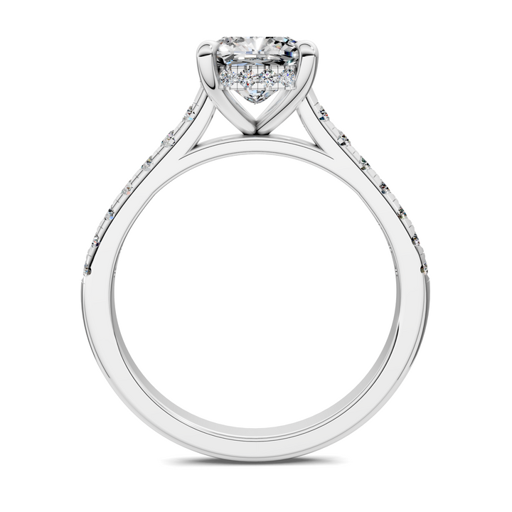 Hollie Hidden Halo Cathedral Pavé Ring