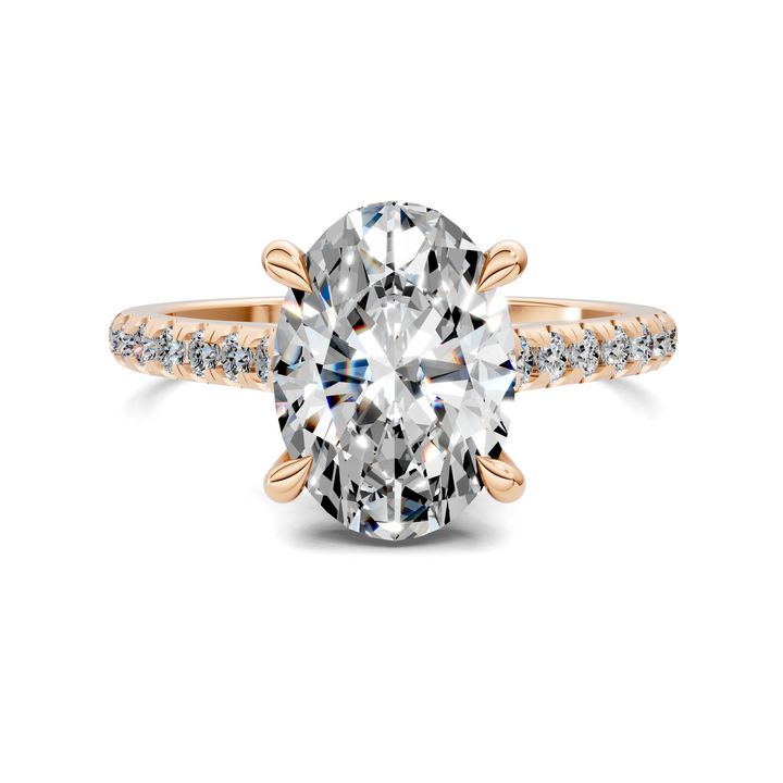 Hollie Hidden Halo Cathedral Pavé Ring