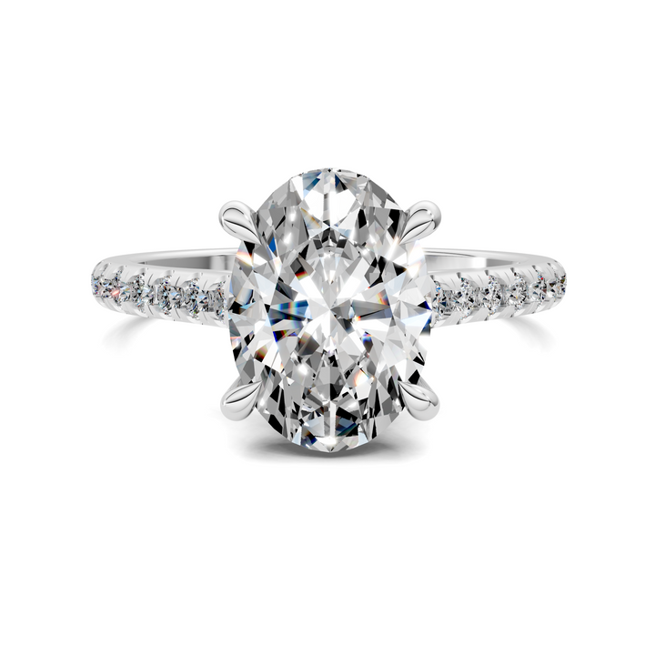 Hollie Hidden Halo Cathedral Pavé Ring