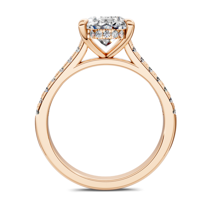 Hollie Hidden Halo Cathedral Pavé Ring