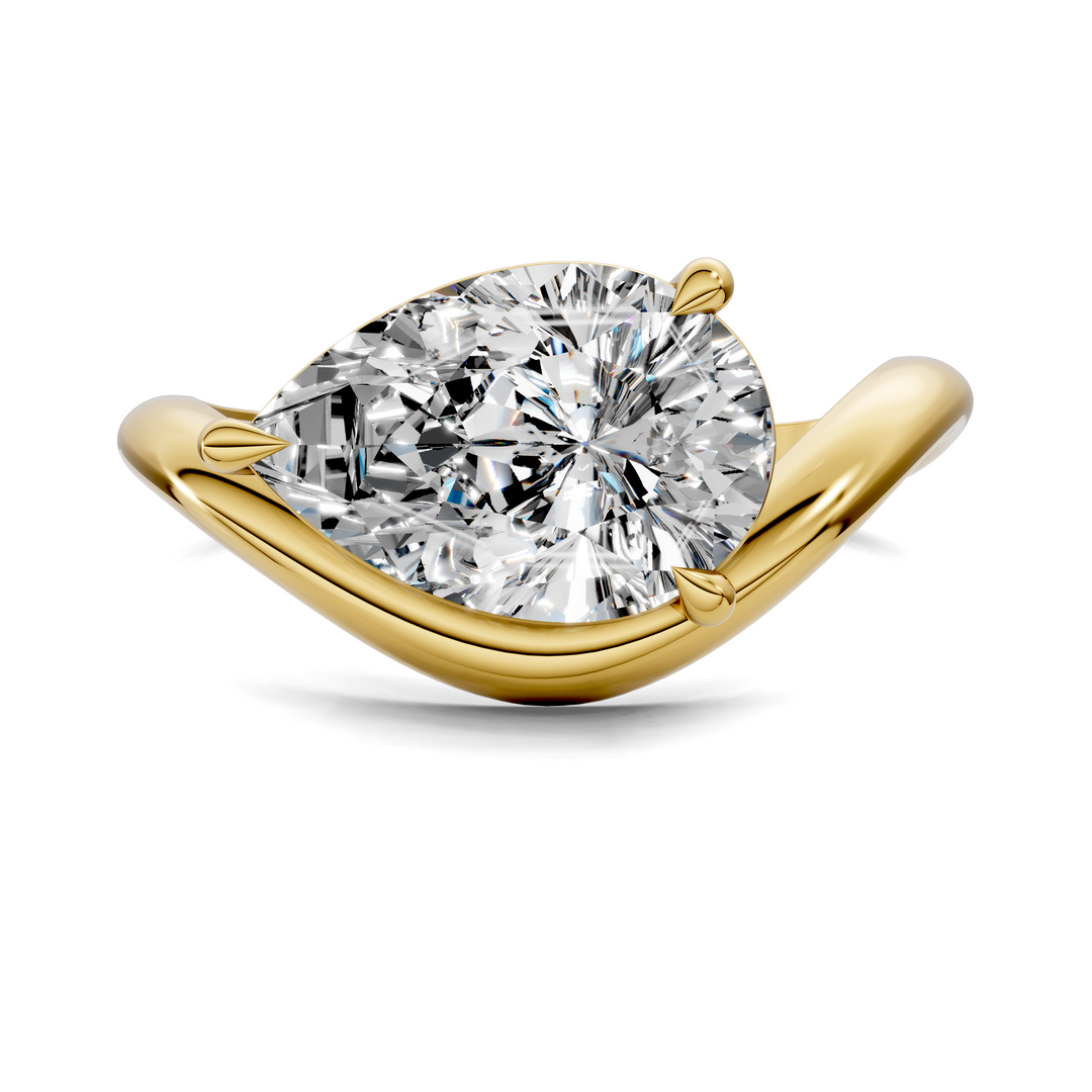 Amie East-West Sculptural Ring Setting