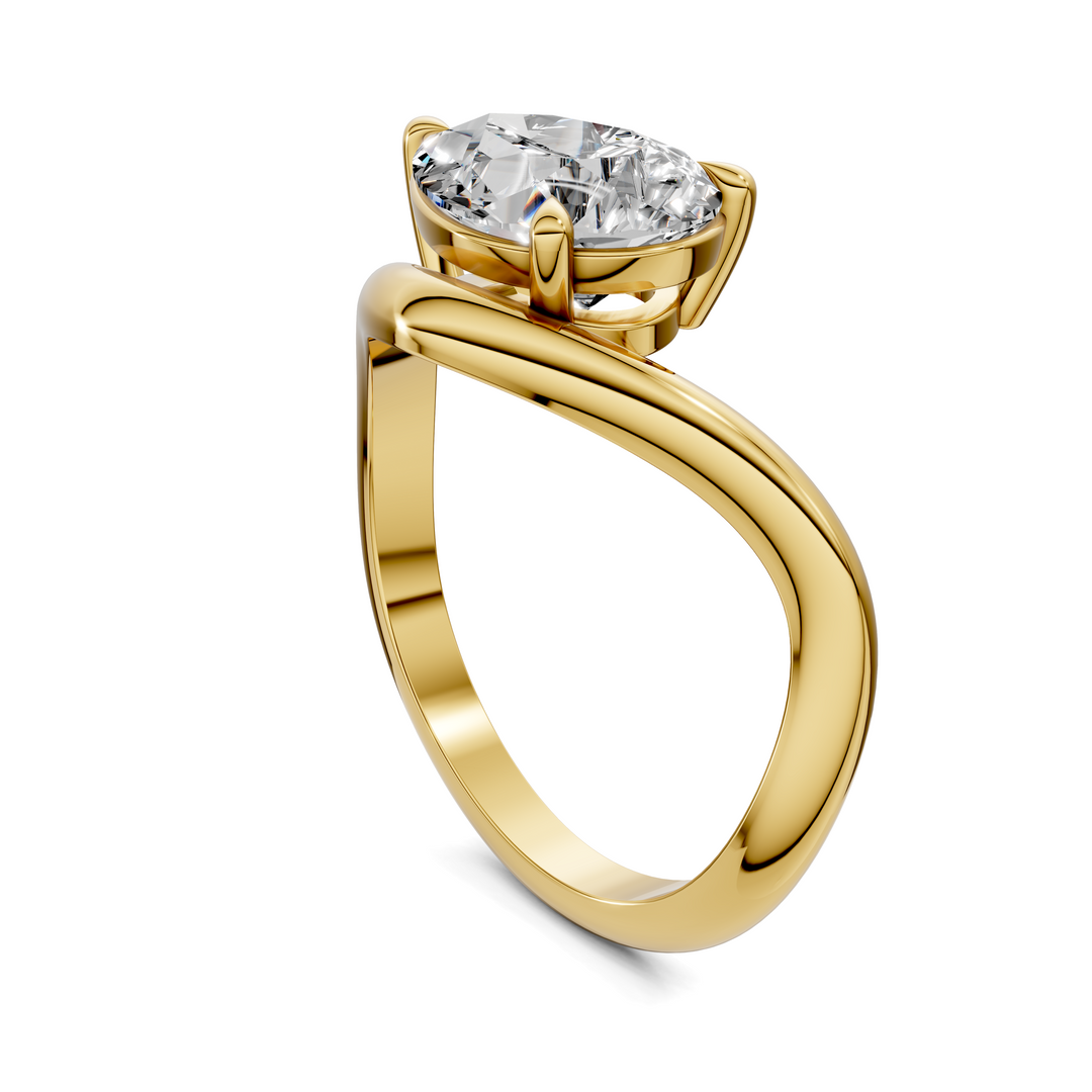 Amie East-West Sculptural Ring