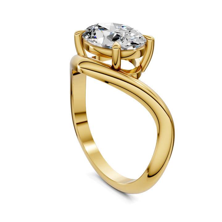 Amie East-West Sculptural Ring