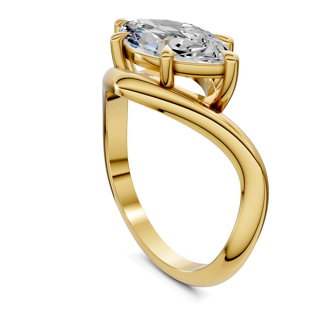Amie East-West Sculptural Ring