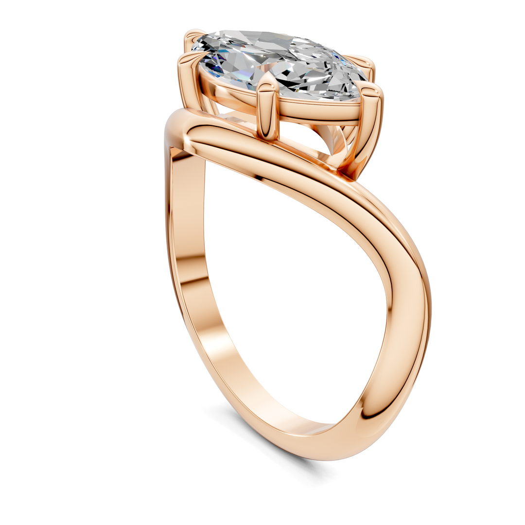 Amie East-West Sculptural Ring