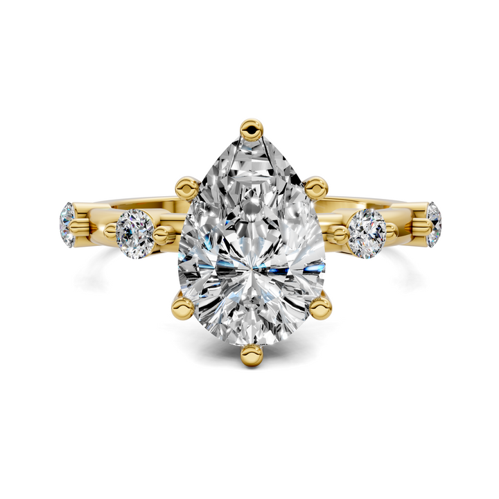 Serena Hidden Halo Accent Ring
