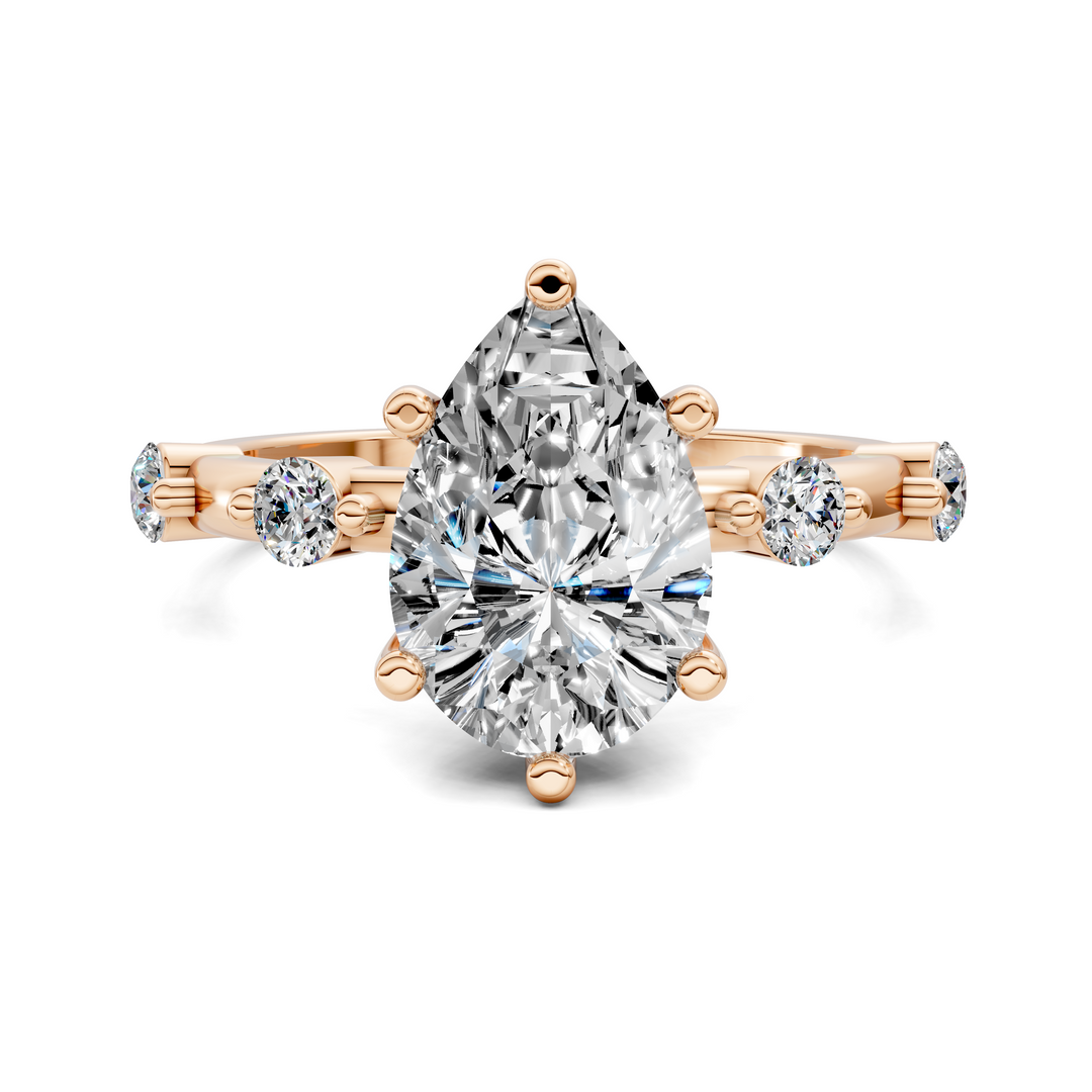 Serena Hidden Halo Accent Ring