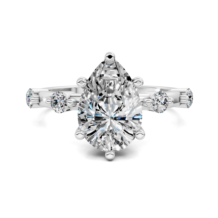 Serena Hidden Halo Accent Ring