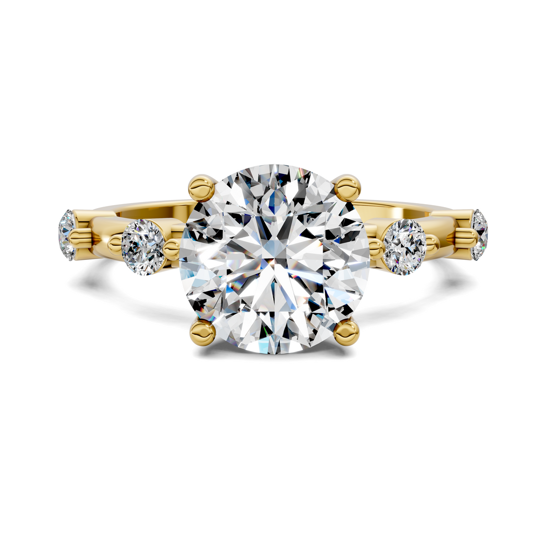 Serena Hidden Halo Accent Ring Setting