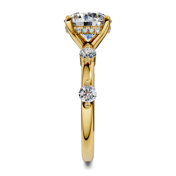 Serena Hidden Halo Accent Ring