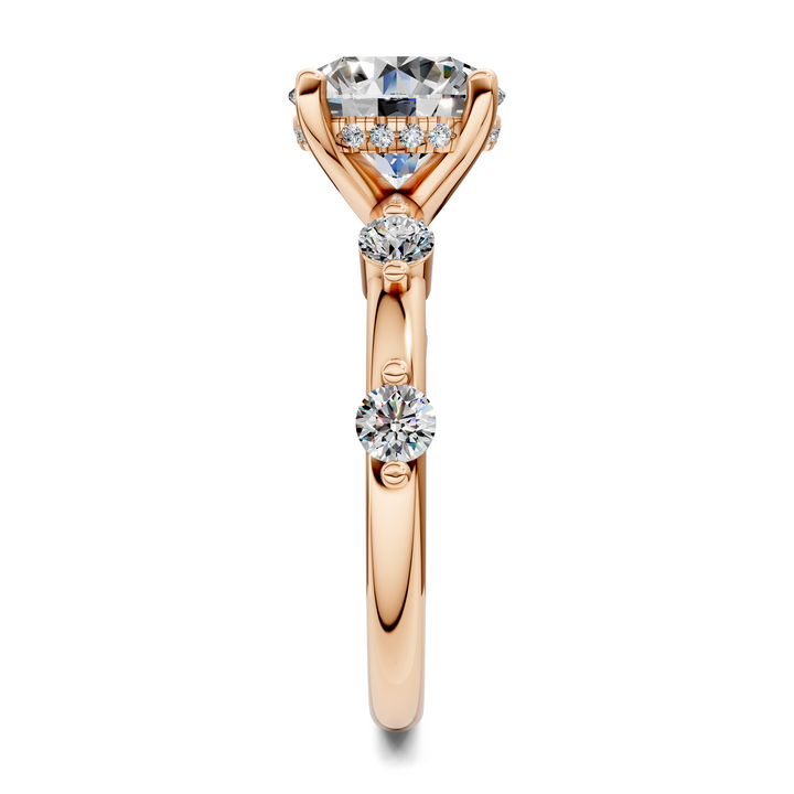 Serena Hidden Halo Accent Ring