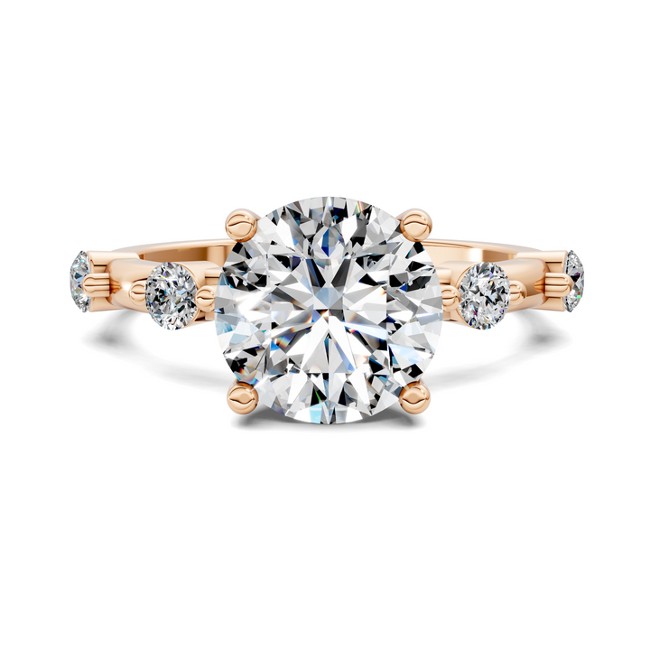 Serena Hidden Halo Accent Ring Setting