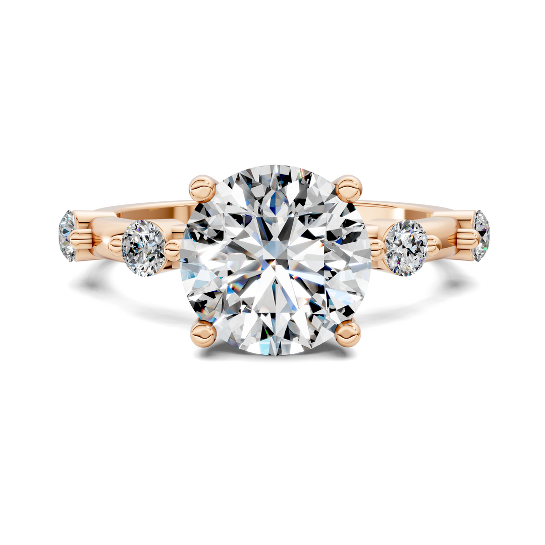 Serena Hidden Halo Accent Ring