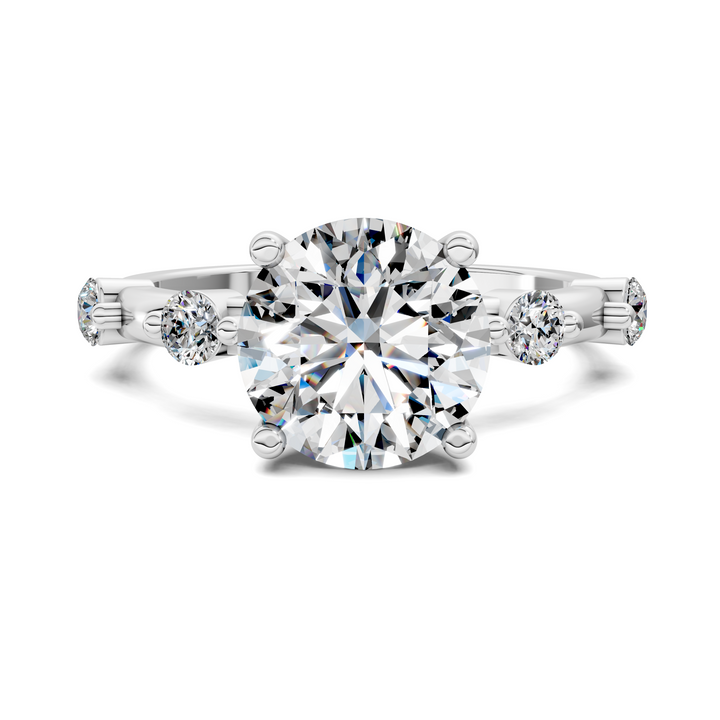 Serena Hidden Halo Accent Ring Setting