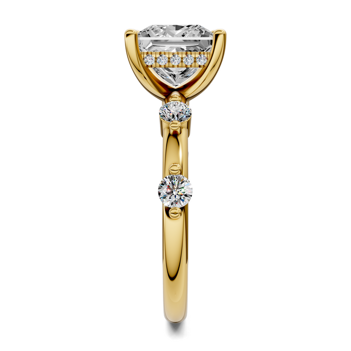 Serena Hidden Halo Accent Ring
