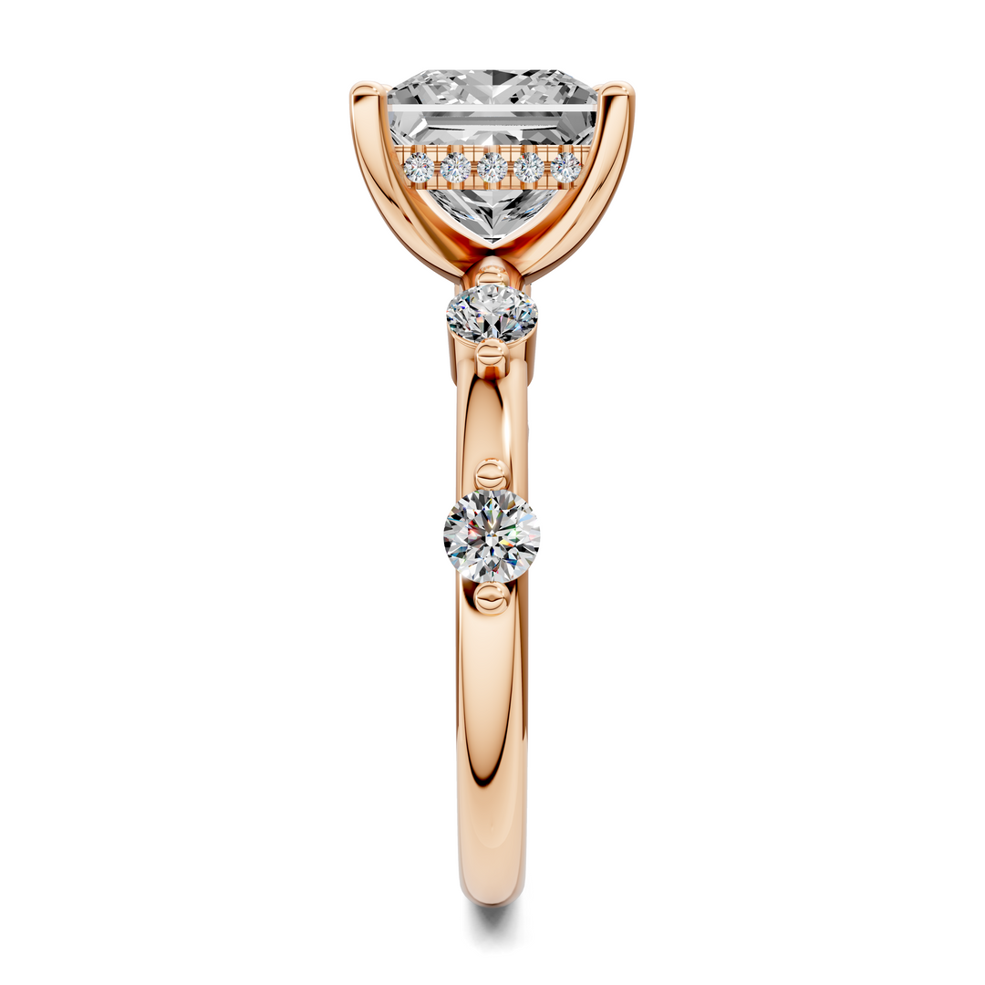 Serena Hidden Halo Accent Ring