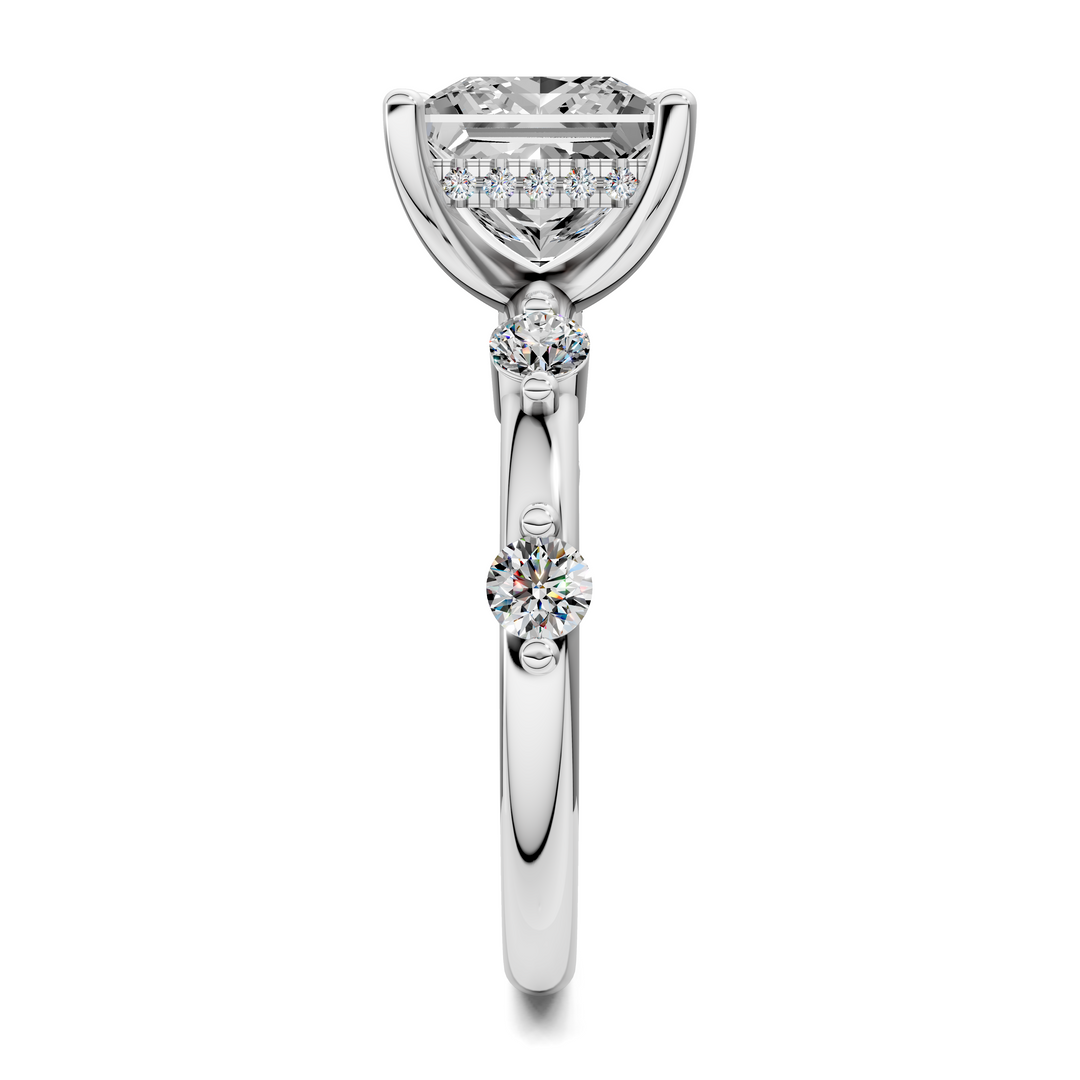 Serena Hidden Halo Accent Ring