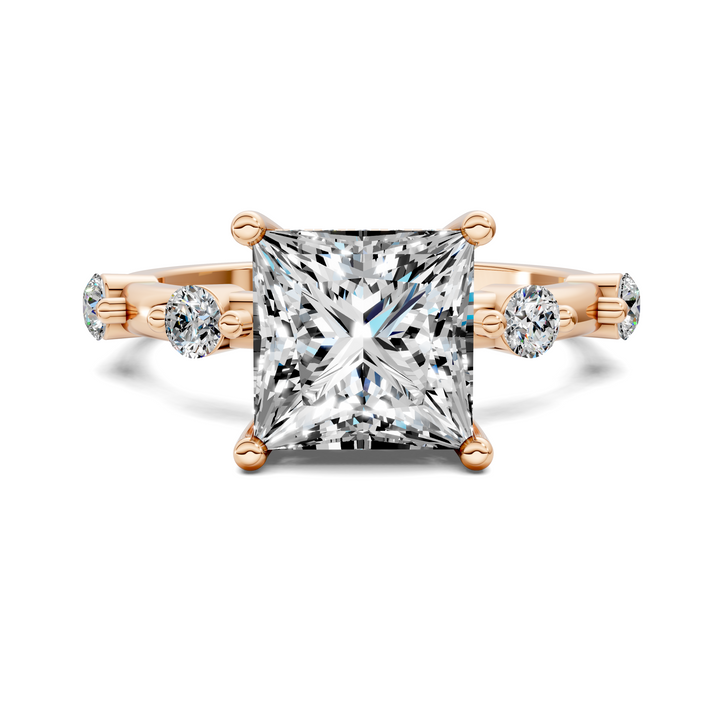 Serena Hidden Halo Accent Ring Setting