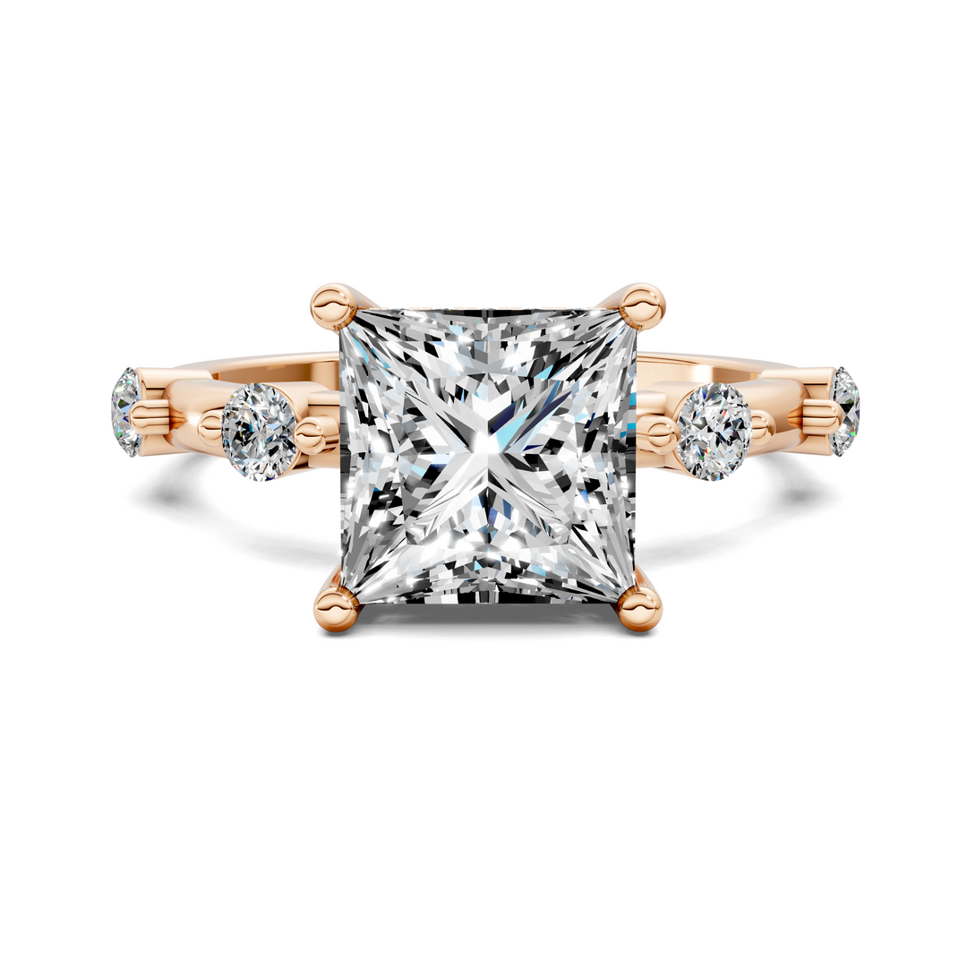 Serena Hidden Halo Accent Ring