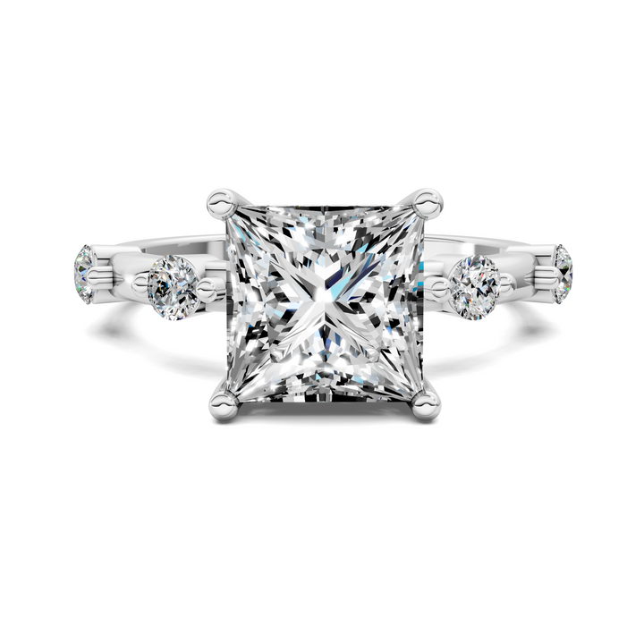 Serena Hidden Halo Accent Ring