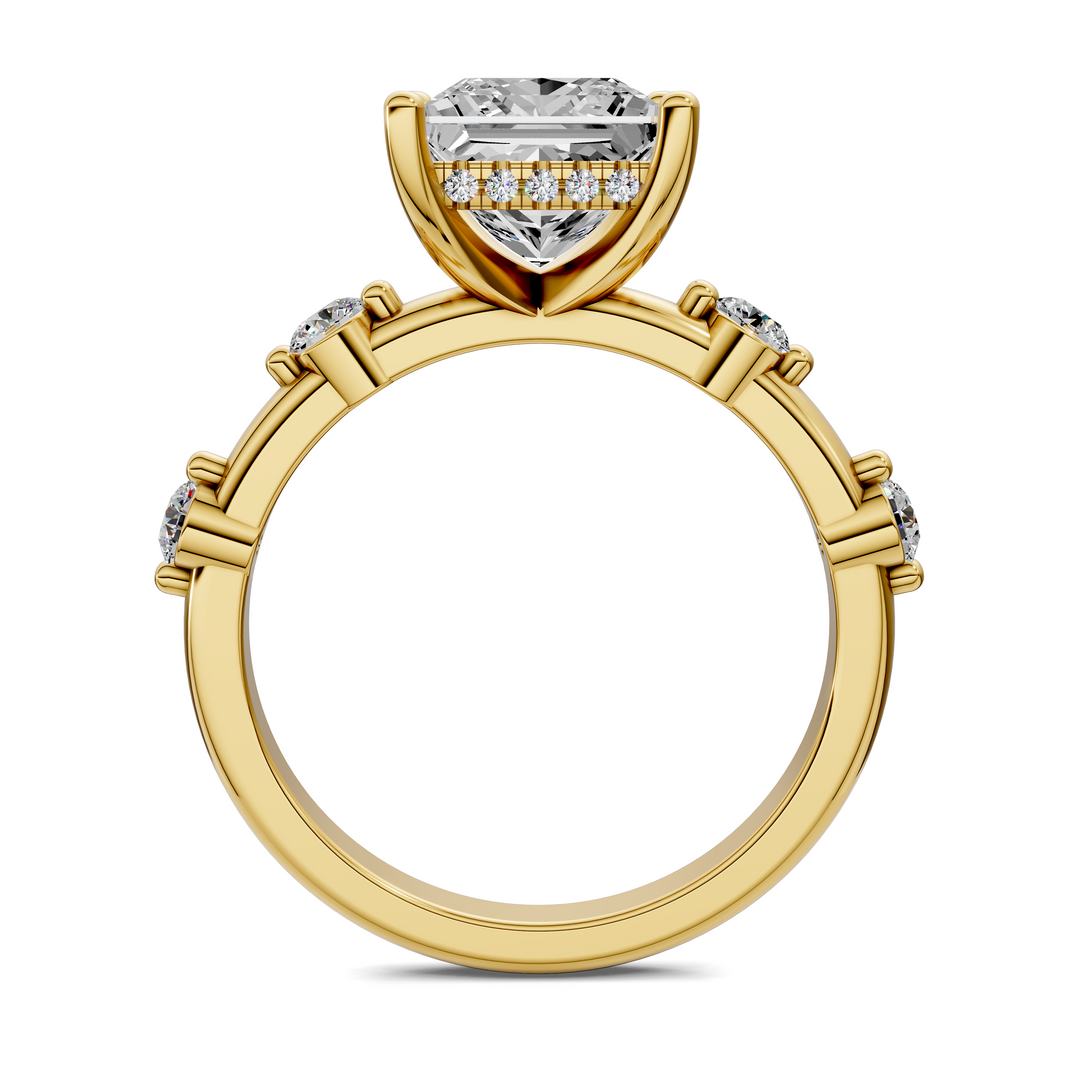 Serena Hidden Halo Accent Ring