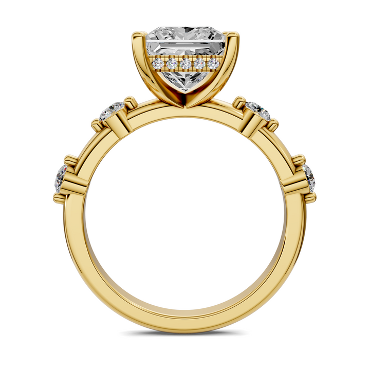 Serena Hidden Halo Accent Ring