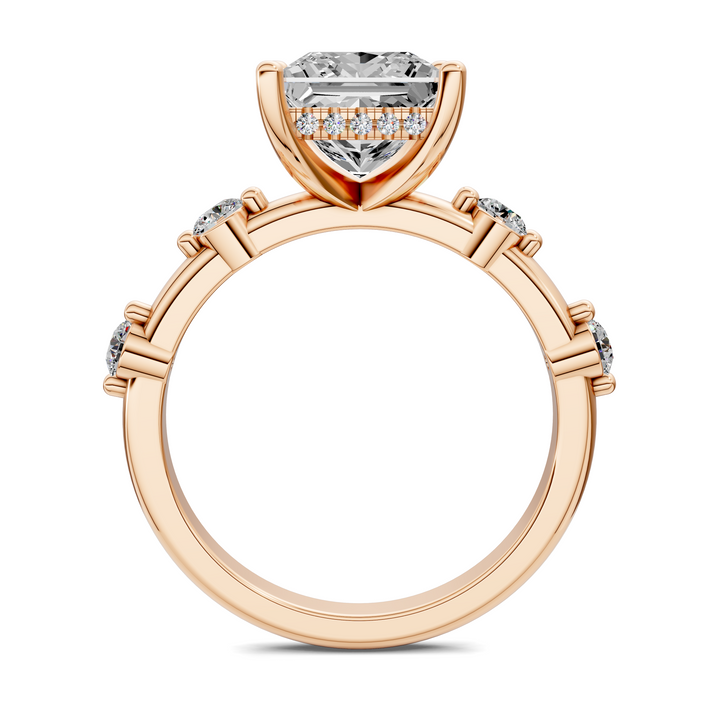 Serena Hidden Halo Accent Ring