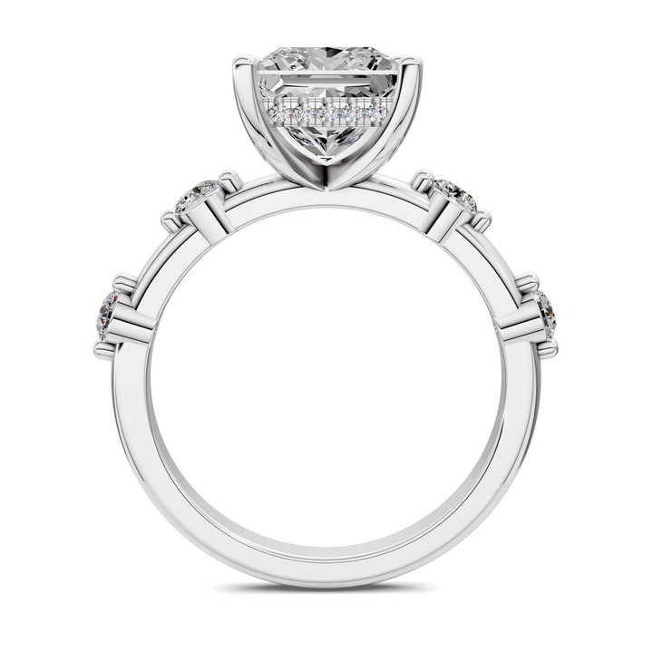 Serena Hidden Halo Accent Ring