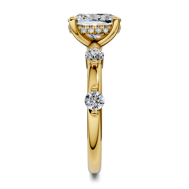 Serena Hidden Halo Accent Ring