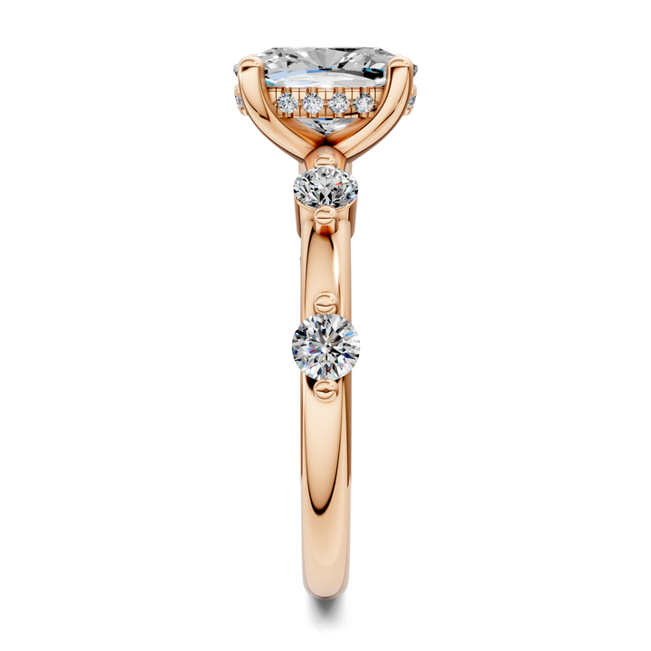 Serena Hidden Halo Accent Ring